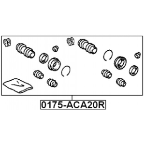 Repair Kit Brake Caliper - FEBEST 0175ACA20R