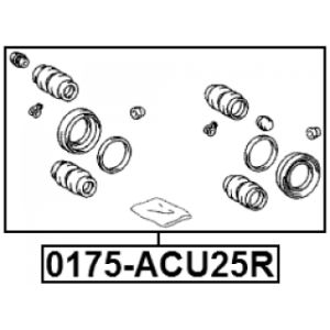 Repair Kit Brake Caliper - FEBEST 0175ACU25R