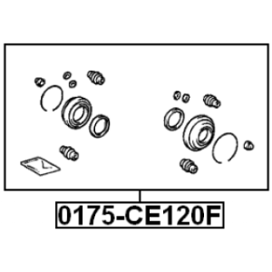 Repair Kit Brake Caliper - FEBEST 0175CE120F
