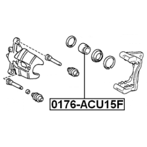 Piston Brake Caliper - FEBEST 0176ACU15F