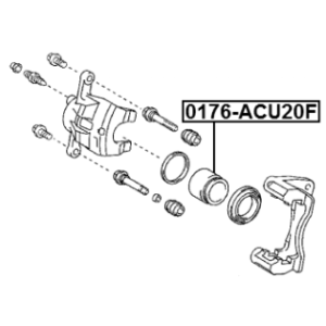 Piston Brake Caliper - FEBEST 0176ACU20F