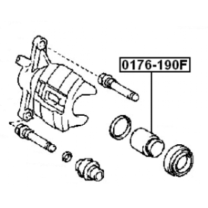 Piston Brake Caliper - FEBEST 0176AE190F