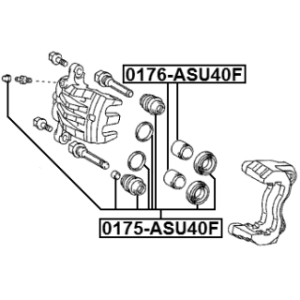 Piston Brake Caliper - FEBEST 0176ASU40F
