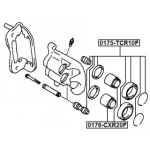 Piston Brake Caliper - FEBEST 0176CXR20F