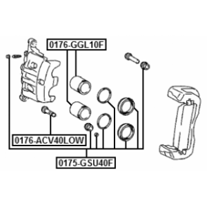 Piston Brake Caliper - FEBEST 0176GGL10F