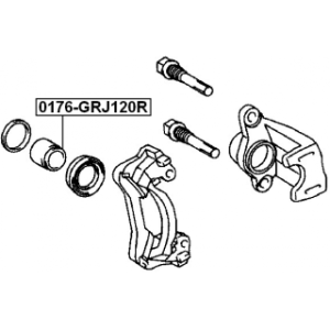 Piston Brake Caliper - FEBEST 0176GRJ120R
