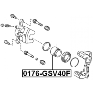 Piston Brake Caliper - FEBEST 0176GSV40F