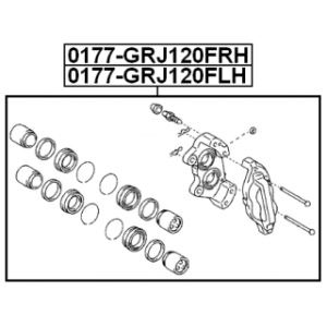 Brake Caliper - FEBEST 0177GRJ120FRH