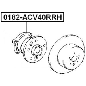 Wheel Hub - FEBEST 0182ACV40RRH