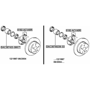 Wheel Hub - FEBEST 0182ACV45R