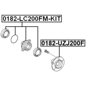 Wheel Hub - FEBEST 0182LC200FMKIT