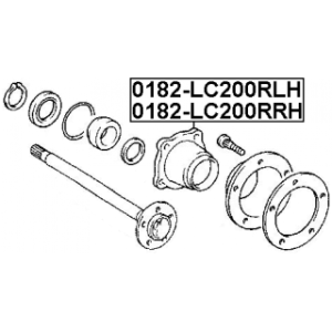 Wheel Hub - FEBEST 0182LC200RLH
