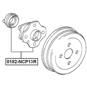 Wheel Hub - FEBEST 0182NCP13R