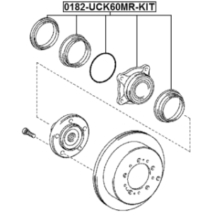 Wheel Hub - FEBEST 0182UCK60MRKIT