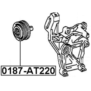 Tensioner Pulley V-Ribbed Belt - FEBEST 0187AT220