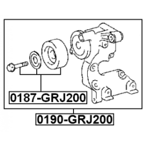 Tensioner Pulley V-Ribbed Belt - FEBEST 0187GRJ200