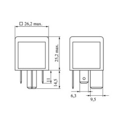 Main Current Relay BOSCH 0986332002 for AUDI