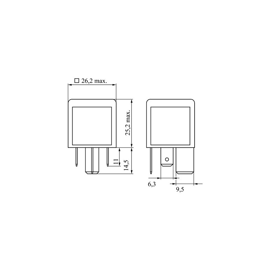 Main Current Relay BOSCH 0986332002 for AUDI