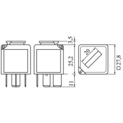 Main Current Relay BOSCH 0986332053 OE 97702337