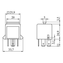 Horn Relay BOSCH 0986332072 OE 13A025F