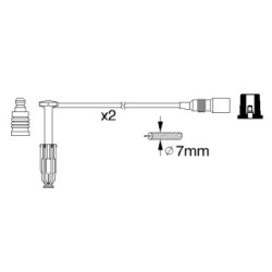 Ignition Cable Kit BOSCH 0986356311 for MERCEDES