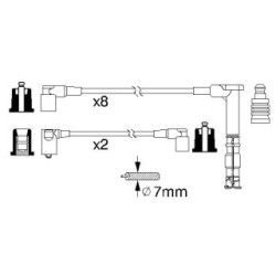 Ignition Cable Kit BOSCH 0986356315 for MERCEDES