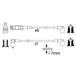Ignition Cable Kit BOSCH 0986356332 for MERCEDES