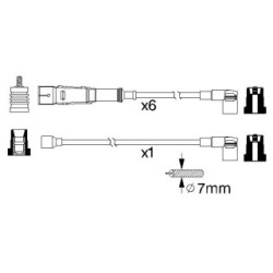 Ignition Cable Kit BOSCH 0986356336 for MERCEDES G-CLASS