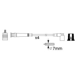 Ignition Cable Kit BOSCH 0986356361 for BMW 3
