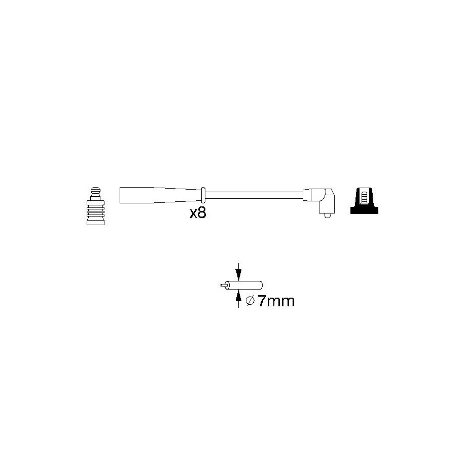 Ignition Cable Kit BOSCH 0986356707 for LAND ROVER RANGE ROVER