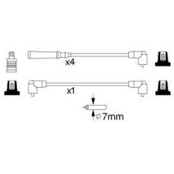 Ignition Cable Kit BOSCH 0986356847