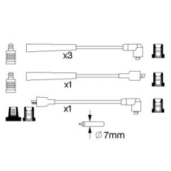 Ignition Cable Kit BOSCH 0986357122 for MITSUBISHI OE MD075317