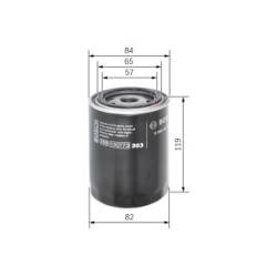 Oil Filter BOSCH 0986452000 for DAIHATSU