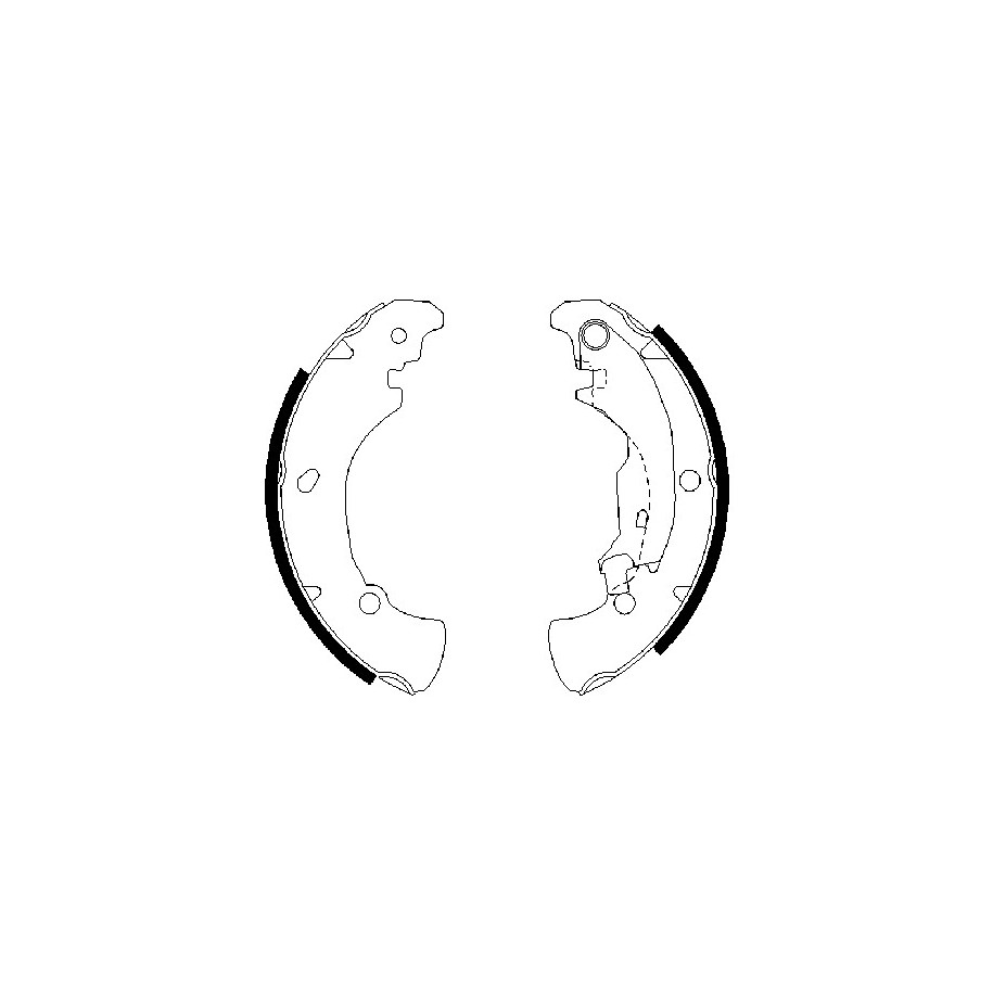 Hand Brake Shoe Set BOSCH 0986487560 for FIAT BRAVA