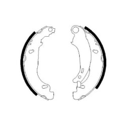 Hand Brake Shoe Set BOSCH 0986487568 for IRAN KHODRO