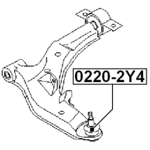 Ball Joint - FEBEST 02202Y4