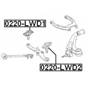 Ball Joint - FEBEST 0220LWD2