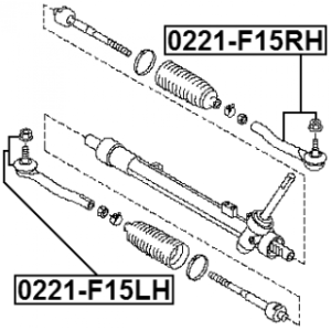 Tie Rod End - FEBEST 0221F15RH