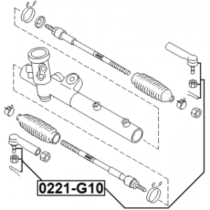 Tie Rod End - FEBEST 0221G10