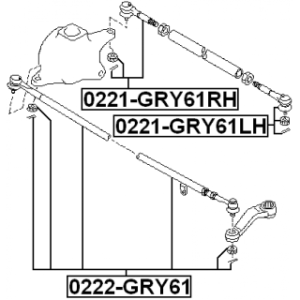 Tie Rod End - FEBEST 0221GRY61LH