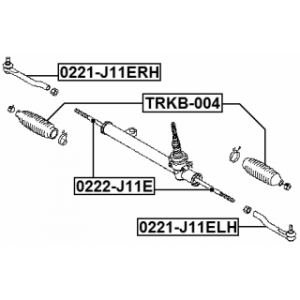 Tie Rod End - FEBEST 0221J11ELH