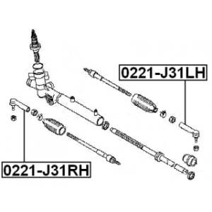 Tie Rod End - FEBEST 0221J31RH