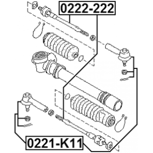 Tie Rod End - FEBEST 0221K11