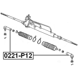 Tie Rod End - FEBEST 0221P12