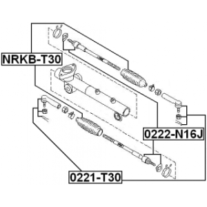 Tie Rod End - FEBEST 0221T30