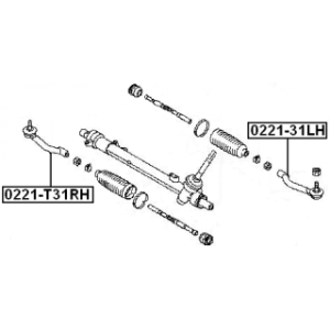Tie Rod End - FEBEST 0221T31RH