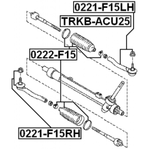 Inner Tie Rod - FEBEST 0222F15