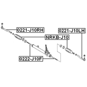 Inner Tie Rod - FEBEST 0222J10F