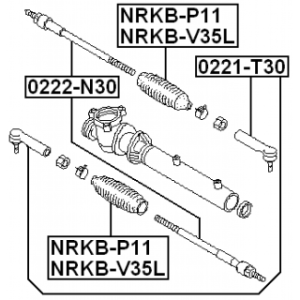 Inner Tie Rod - FEBEST 0222N30
