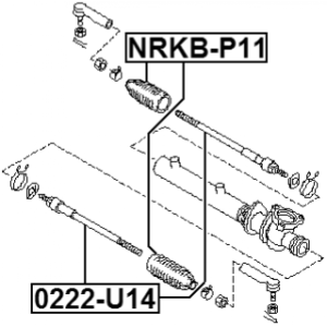 Inner Tie Rod - FEBEST 0222U14